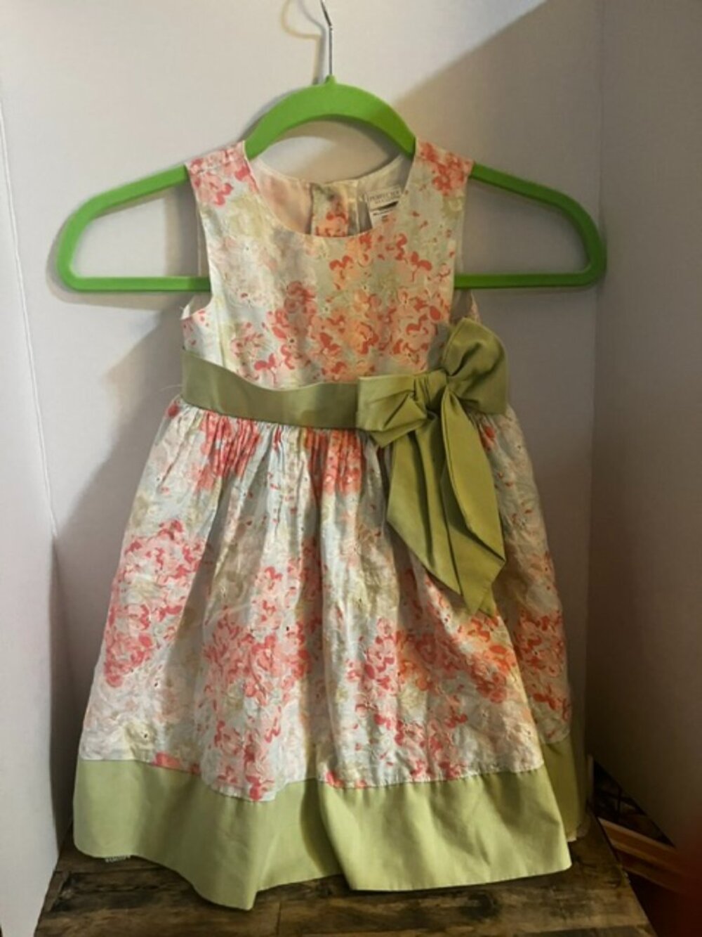 perfectly dressed size 4t lined hydrangea dress